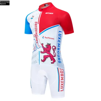 2020 Vyrų Triatlonas Skinsuit Dėvėti Viršų PRO Liuksemburgo Nacionalinė KOMANDA DVIRAČIŲ Megztiniai Balta Dviratį Drabužius Ciclismo Fietsen Rinkiniai