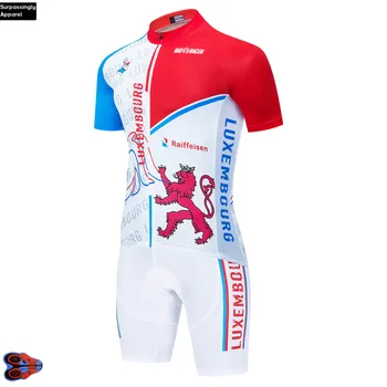 2020 Vyrų Triatlonas Skinsuit Dėvėti Viršų PRO Liuksemburgo Nacionalinė KOMANDA DVIRAČIŲ Megztiniai Balta Dviratį Drabužius Ciclismo Fietsen Rinkiniai