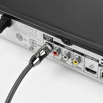 EMK Toslink į Mini Toslink Kabelis Skaitmeninis Garso SPDIF Optinis Kabelis 3.5 Optinis Audio Kabelis Adapteris, skirtas Macbook 1m 10m