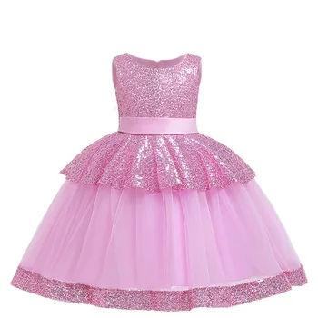 2020 Kalėdų Naujas Princesė Gėlių Mergaitėms Vestuvių Suknelė Vaikų Siuvinėjimo Kamuolys Suknelė Gimtadienio Blizgančiais Suknelė Mergaitėms 10Y