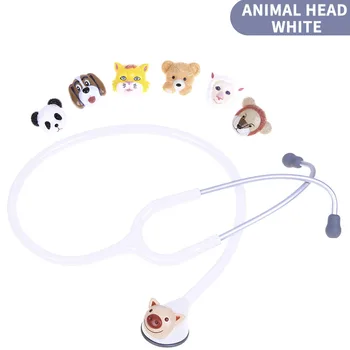 Aukštos kokybės 3D Animacinis 7 įdomus Gyvūnų keičiama vieną galvą, vaikams, vaikui, vaikams, pagamintas Taivanyje Dvasia Stetoskopas Nemokamas Pristatymas