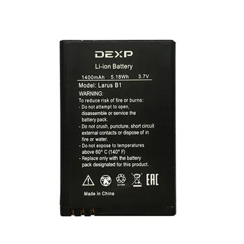 1400mAh Naujos baterijos Pakeitimo DEXP Larus B1 Mobiliojo telefono baterija Stebėjimo Kodą