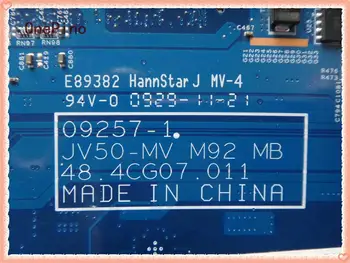 Acer 5738G Sąsiuvinis 48.4CG07.011 Nešiojamojo kompiuterio motininė Plokštė DDR2 09257-1 JV50-V. M92 MB DDR2 Visapusiškai Išbandytas