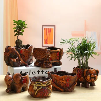Senovinių Kinų Keramikos Bonsai Vazonai Gėlių, Augalų, Namų Apdailos Viešbutis Sodo Puošmena