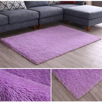 Pūkas kilimų gyvenimo kambario, miegamasis kambarys stačiakampio grindų kilimėlis sutirštės plauti šilko plaukų neslidus, antklodė, miegamajame kiliminė danga, jogos kilimėlio