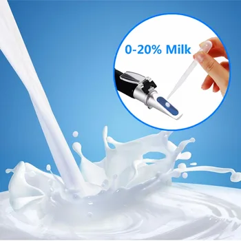 Nešiojamųjų pieno refraktometru 0-20% pieno matuoklis refraktometru 0-20% brix pastatytas ATC