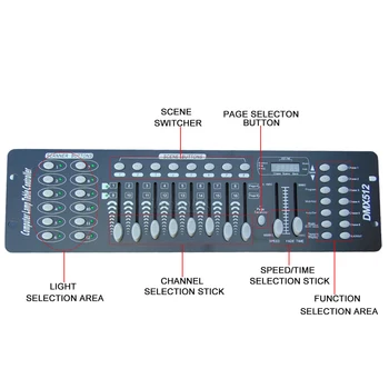 Valdytojas Dmx 192 DJ Įranga 192 Kanalų DMX512 Konsolės Naudojami Siekiant Kontroliuoti Scenos Apšvietimo Įranga