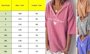 Moterų Mados Atsitiktinis Viršų vientisos Spalvos Raidę Spausdinti Gobtuvu trumpomis Rankovėmis T-shirt V-kaklo, Laisvas Megztinis