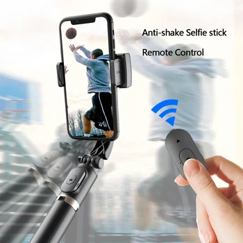 Naujas Išmanusis Telefonas Anti-Shake Selfie Stick Stovą, Bevielį Bluetooth Nuotolinio Valdymo Lauko