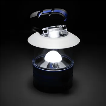 SANYI Nešiojamų Žibintų Palapinė Lempos Galia 4*AA Baterijos LED Lemputė Kempingas Medžioklės Kabinti Šviesos Lašas Laivybos