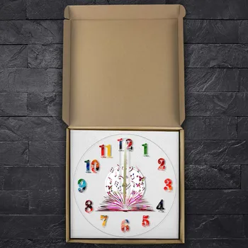 Spalvinga Knyga Drugelių Akvarelė Numeriai Spausdinami Sieninis Laikrodis Dizaino Rašyti Ir Kurti Rašytojų Sieninis Laikrodis