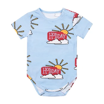 TinyPeople NAUJAS 2019 kūdikių onesies vasaros trumpomis rankovėmis medvilnės audiniai jumpsuit bebe bodysuit kūdikių berniukų, mergaičių mielas naujagimių drabužiai