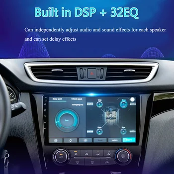 2 din 8 core android 10 automobilio radijo auto stereo Renault Kadjar 2016 2017 2018 2019 navigacija GPS DVD Multimedijos Grotuvas