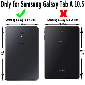 Klaviatūra Samsung Galaxy Tab 10.5 2018 SM-T590 SM-T595 T590 T595 Atveju, Klaviatūra, skirta 