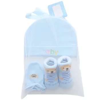 2020 m. Aukštos quailty 5 vnt. rinkinys kūdikių kojinės +pirštinės +hat nustatyti kūdikio naujas gimęs pirštinės kūdikiui skrybėlę nustatyti vasaros
