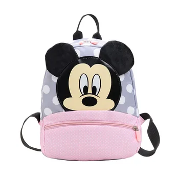 Disney Vaikams maišelį Vaikų Lopšelis Mickey Mouse Mokyklos Krepšiai Rožinė Minnie Kuprinė Princesė Schoolbags Kuprinė Berniukams, Mergaitėms