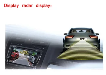 Automobilio galinio vaizdo kamera Pridėti Atbulinės eigos radaro jutiklis Naktinis matymas, LED šviesos Didelės raiškos 3 in1 automobilių Stovėjimo aikštelė Transporto priemonių galinio vaizdo Kamera