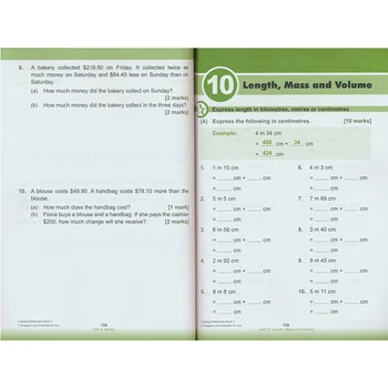 6 Knygas/Set SAP Matematikos Mokymosi Knyga 1-6 Klasės Vaikai Mokosi Matematikos Knygas, Singapūras pradinės Mokyklos Matematikos Vadovėlis