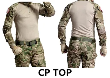 Paslėpti karinę uniformą jav armijos kovos marškinėliai krovinių multicam Airsoft dažasvydis militar taktiniai drabužiai su antkeliais