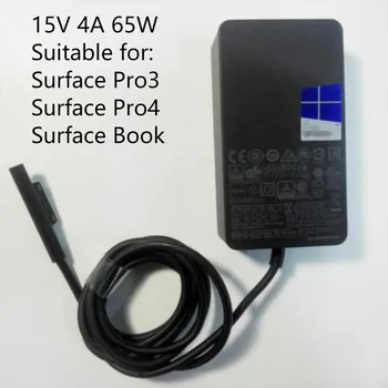 Paviršiaus Knygos Paviršiaus Pro Įkroviklį 65W 15V 4A Maitinimo Adapteriu Tiekimo Microsoft Surface Book 2 Paviršiaus Pro 3/4/5/6 Paviršiaus Eiti