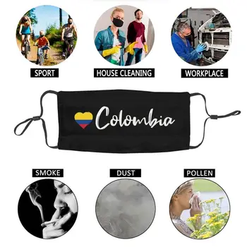 Meilė Kolumbija Šalies Vėliava, Daugkartinio Naudojimo Veido Kaukė 