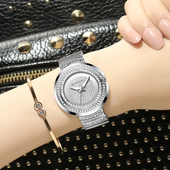 Laikrodžiai CRRJU Moterų, Prabangos Prekės ženklo Žiūrėti Paprastas Kvarcas Lady Vandeniui Laikrodis Moterų Mados Atsitiktinis Laikrodžiai Laikrodis reloj mujer