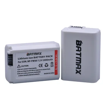 Batmax NP-FW50 NPFW50 fw50 White Baterija Sony a6500 a6400 a6300 a6000 a5000 a3000 NEX-3 a7R a7R II a7II NEX-3 IR NEX-3N NEX-5