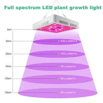 LED Grow Light 3000W Fito Augti Lempos Vandeniui Phytolamp Visas 85-265V Phytolamp Augalų Augimo Apšvietimo Patalpose