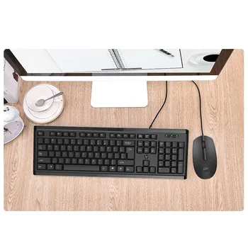 Originalios HP Klaviatūra, Pelė Combo KM10 104 Raktus, Žaidimų ir Biurui Kompiuterio, Nešiojamojo kompiuterio Pelių Juoda Ergonomika USB Laidinė Klaviatūra