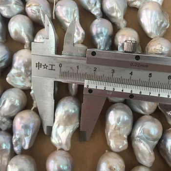 Perlų karoliukai, Pobūdžio gėlo vandens prarasti pearl su baroko formos, DIDELIS BAROKO formos perlas .15-22 mm,gražus gamtos spalva