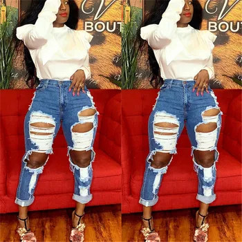 Moterų aukšto juosmens džinsai karšto pardavimo moterų kankina džinsai mados slim kelnės moterų tiesūs džinsai kutai moterų atsitiktinis džinsus