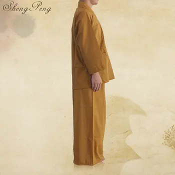 Budistų vienuolis, chalatai budistų vienuolis drabužių tradicinę kinų budistų drabužių shaolin vienuoliai drabužių CC088