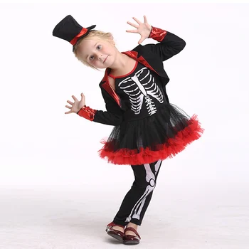 Mergina Karnavalas Puras Piratų Teroro Skeletas Kaukolės Kaulų Kostiumas Magic Show Malabaro Cosplay Helovinas Fancy Dress Šalis