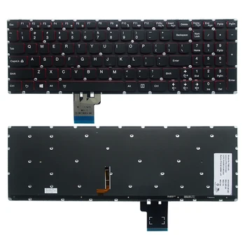 Anglų nešiojamojo kompiuterio klaviatūra su foniniu Apšvietimu Lenovo IdeaPad Y50 Y50-70 Y50-70AS Y50-80 U530 U530P-TAF Klaviatūros JAV Versija