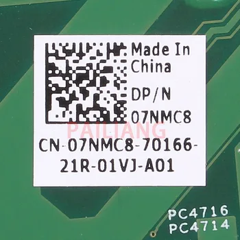 Nešiojamojo kompiuterio motininė plokštė, skirta DELL Inspirion 14R N4050 HD 6470M PC Mainboard HM65 07NMC8 01X1HJ 48.4IU15.01M 10315-1M visą tesed DDR3