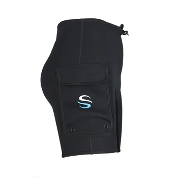 SLINX 3mm Neopreno Tech Šortai Snorkeling Hidrokostiumą, Scuba Nardymo Įranga Banglenčių Skrynios Povandeninis Kišenėje Kelnes Juodosios