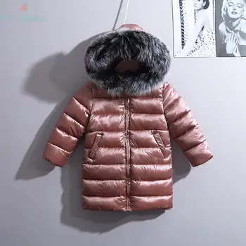 Žiemos Naujas Berniuko, Drabužiai vaikams, striukės Mergaitėms Mados Snowsuit hoodies šiltas Vaikų medvilnė Paminkštinimas viršutiniai drabužiai