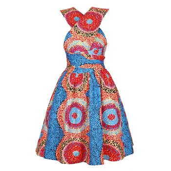 Vestidos Moterų Tradiciniai Afrikos Drabužių Dashiki Ankara Kelis Dėvėti Tvarstis Suknelė Elegantiškas Šalis Infinity Suknelės skraiste femme