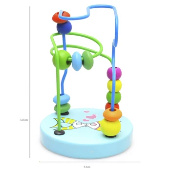 Uždarus Mini Montessori Mediniai Žaislai, Kūdikių Mokymosi Skaičiuoti Ratas Karoliukai Matematikos Mokymo priemonių kūdikiams Švietimo Mediniai Žaislai