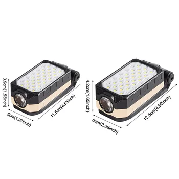 4 Režimai Tikrinimo LED Darbo Lempa, Šviesos, Garažas, Lauko Kempingas USB Įkrovimo Sulankstomas Magnetinio Nešiojamų Lengvas Žvejybos