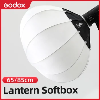 Godox CS-65D 65cm ar CS-85D 85cm Žibintų Sulankstomas Greitai įdiegti Nešiojamų Apvalios Formos Softbox Šviesos Bowens Mount Studija 
