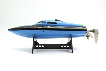 H100 Blue Racing Nuotolinio Valdymo Valtis 2.4 GHz 4 Kanalų 30km/h Su skystųjų KRISTALŲ Ekranas High Speed RC Valtis Kaip Dovana Vaikams, Žaislų, Dovanų