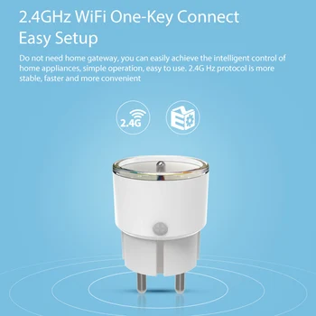 Lonsonho Smart Plug Tuya WiFi Lizdo Tipas E Prancūzija ES-Plug (10A 16A Kompaktiškas Belaidis Kontrolė Suderinama Alexa 