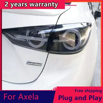 KOWELL Automobilių Optikos dėl Mazda 3 Užpakaliniai Žibintai Mazda3 Axela LED Uodegos Šviesos dinamiškas posūkio signalo Žibintas DRL+Stabdžiu+Parko+Ženklas
