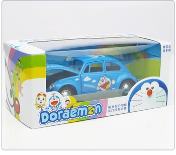 Vabalas Automobilių Kitty Cat Doraemon Prisukamas Automobilio Vaikų žaislas automobilio modelio automobilių apdailos