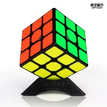 QiYi Plaukti W 3x3x3 Magic Cube Greitis Kubeliai Įspūdį Neo Kubą 3X3 cubo magico Švietimo žaislai, Profesinės 3X3 greitis kubas