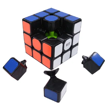 QiYi Plaukti W 3x3x3 Magic Cube Greitis Kubeliai Įspūdį Neo Kubą 3X3 cubo magico Švietimo žaislai, Profesinės 3X3 greitis kubas