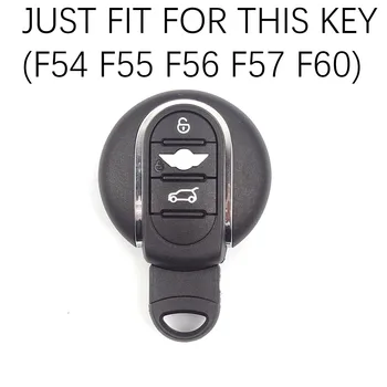 Sąjungos Jack Automobilių Stilius Klavišą Maišelį Apdailos Key Chain Atveju Korpuso Dangtelio Raštas Mini Cooper S F54 F55 F56 F60 Priedai