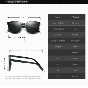 Mados Akiniai nuo saulės Vyrams, Moterims Prekės ženklo Dizaineris Spalva Prabangus Butas Top Cat Eye negabaritinių Saulės akiniai oculos de sol UV400