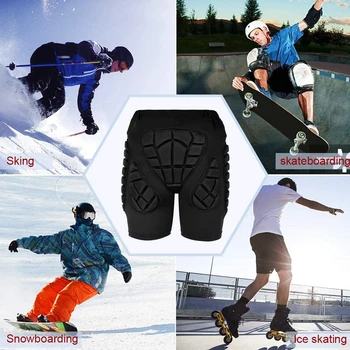 Snieglenčių sportas Apsauginiai Šortai su Paminkštinimu Apsaugos Trumpas Kelnes Apsaugines priemones, Padas Skate Snowboard Slidinėjimas Užpakalis Klubo